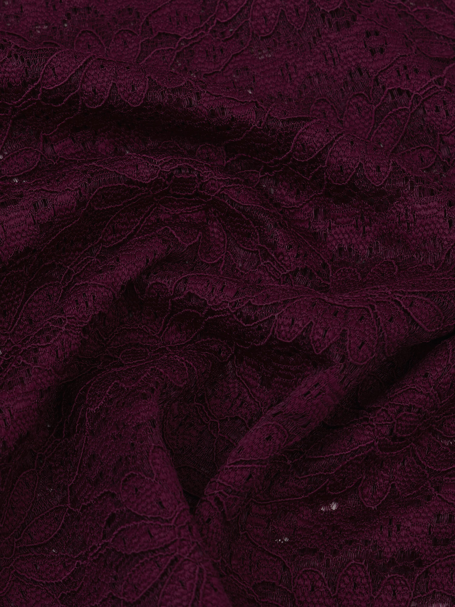 Top Loiza aubergine detail